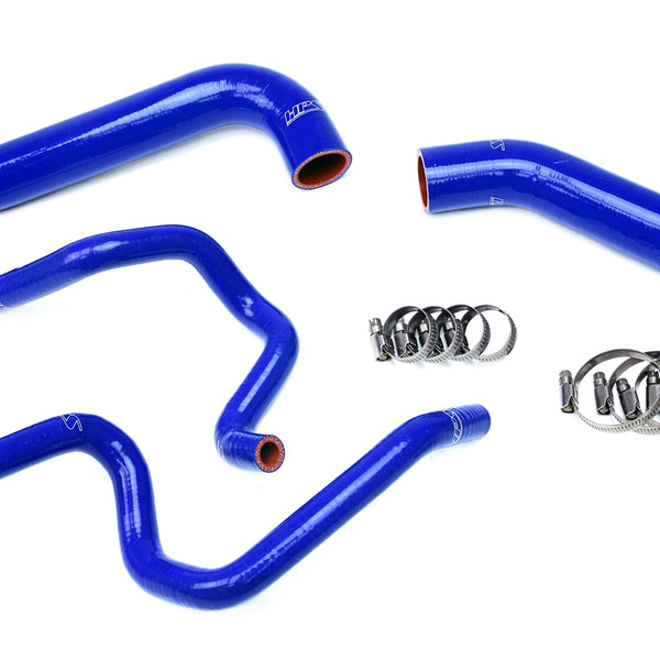 HPS Performance High Temp Reinforced Silicone Radiator and Heater Coolant Hose Kit Blue 57-1732-BLUE