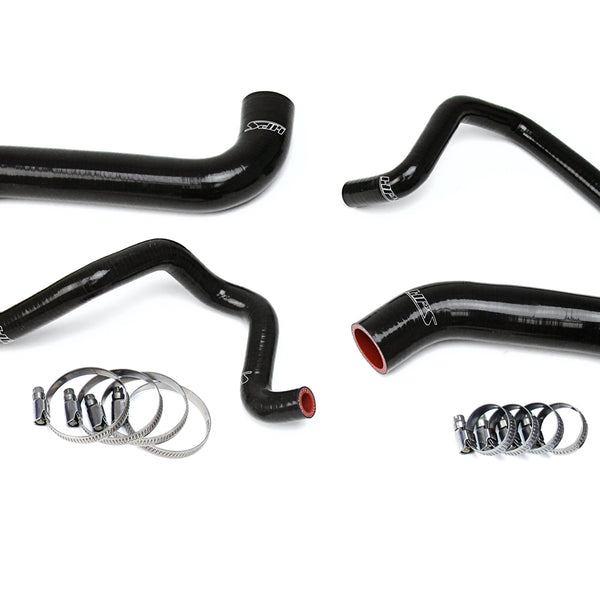 HPS Performance High Temp Reinforced Silicone Radiator and Heater Coolant Hose Kit Black 57-1733-BLK
