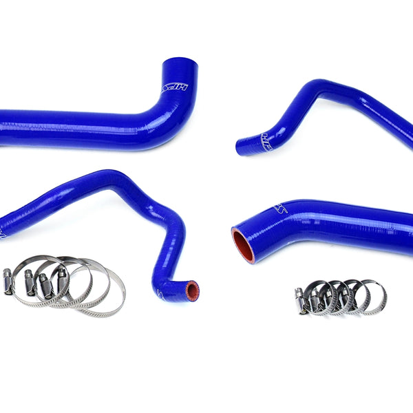 HPS Performance High Temp Reinforced Silicone Radiator and Heater Coolant Hose Kit Blue 57-1733-BLUE