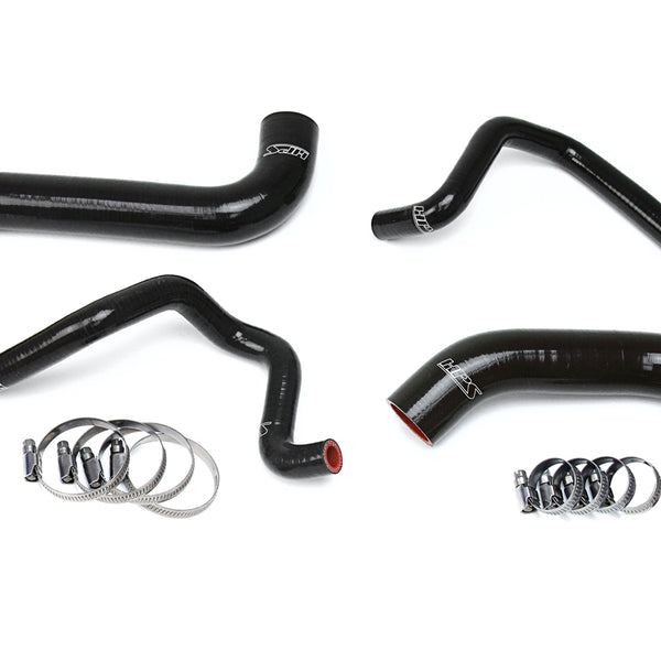 HPS Performance High Temp Reinforced Silicone Radiator and Heater Coolant Hose Kit Black 57-1734-BLK