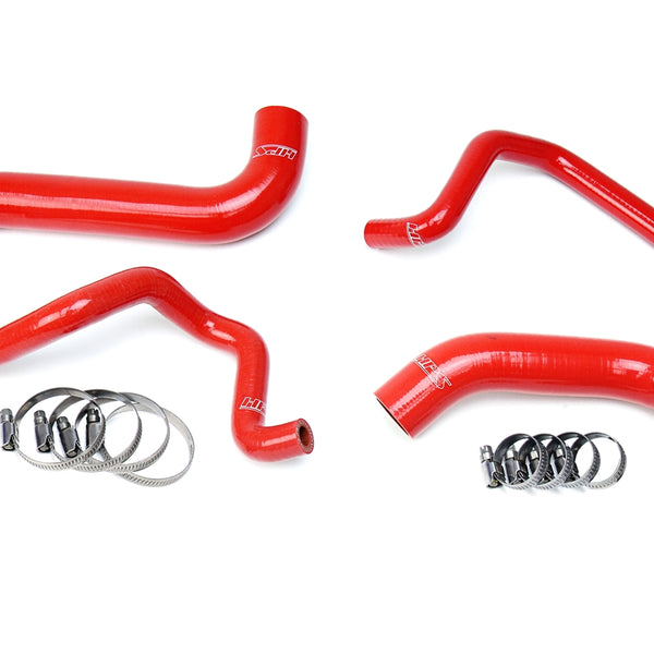 HPS Performance High Temp Reinforced Silicone Radiator and Heater Coolant Hose Kit Red 57-1734-RED