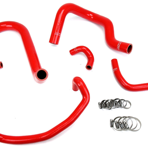 HPS Performance High Temp Reinforced Silicone Radiator and Heater Coolant Hose Kit Red 57-1746-RED