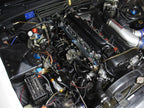 HPS Silicone Radiator and Heater Coolant Hose Kit Nissan 1989-1994 Skyline GTR R32 RB26DETT Twin Turbo, Black, 57-1782-BLK