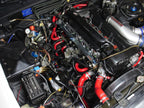 HPS Silicone Radiator and Heater Coolant Hose Kit Nissan 1989-1994 Skyline GTR R32 RB26DETT Twin Turbo, Red, 57-1782-RED