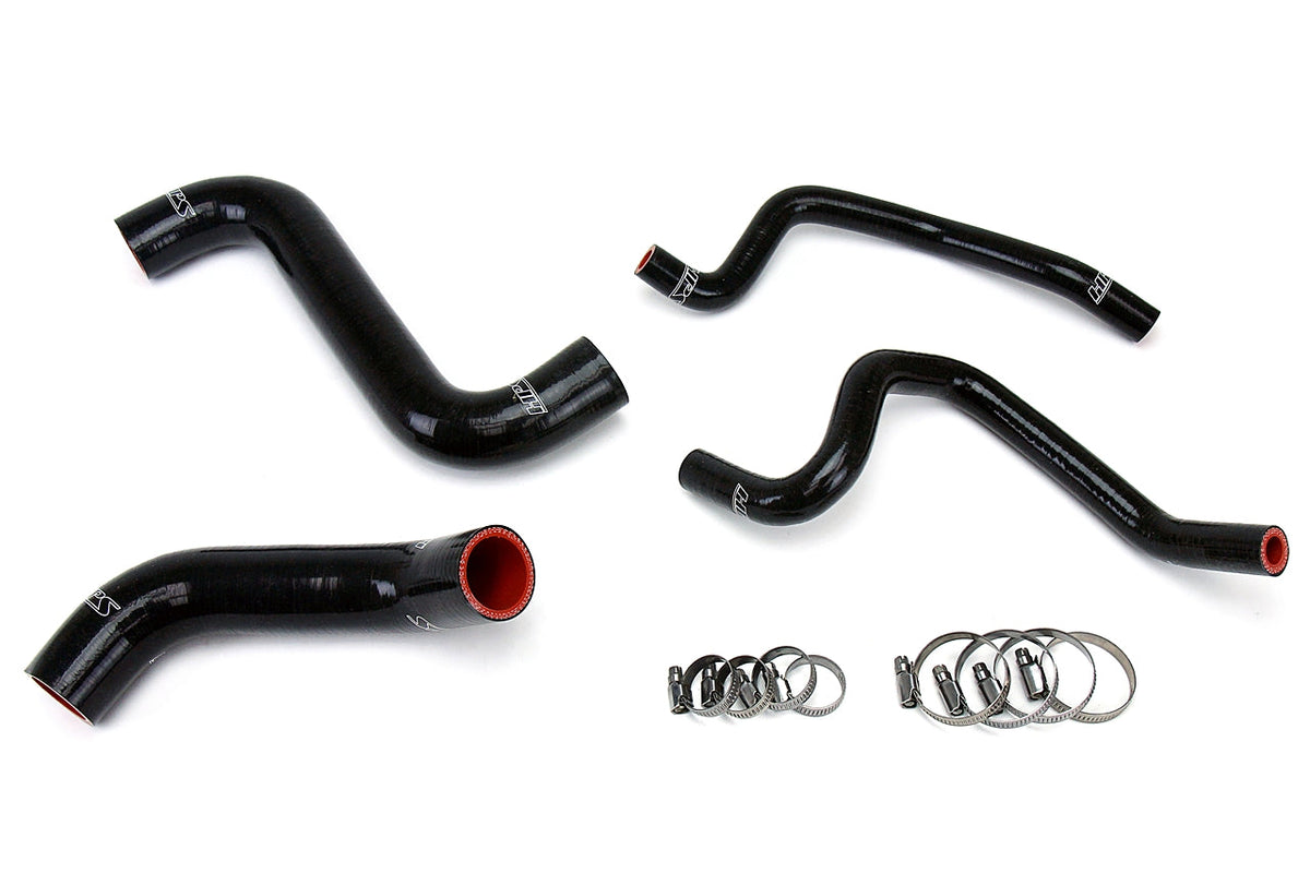 HPS Performance High Temp Reinforced Silicone Radiator and Heater Coolant Hose Kit Black 57-1809-BLK