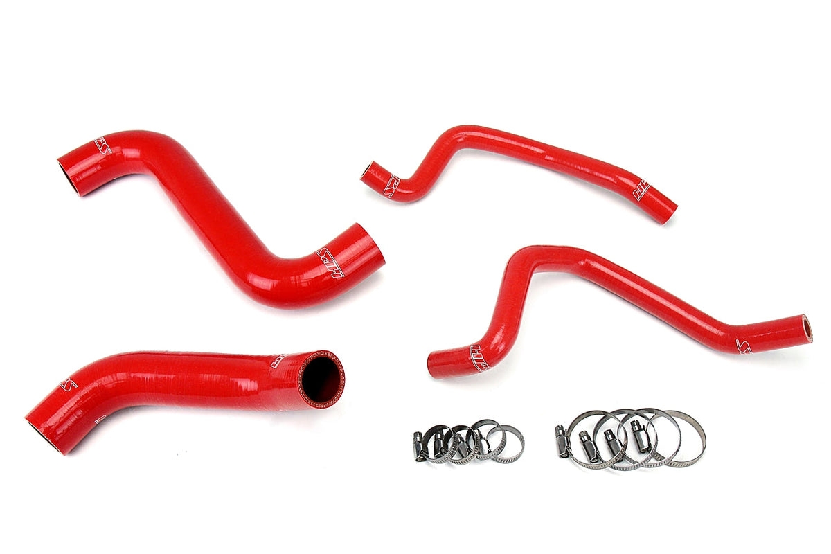 HPS Performance High Temp Reinforced Silicone Radiator and Heater Coolant Hose Kit Red 57-1809-RED
