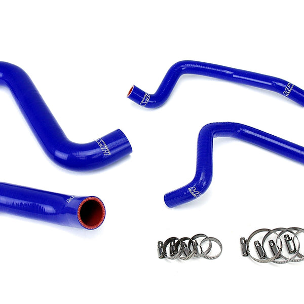 HPS Performance High Temp Reinforced Silicone Radiator and Heater Coolant Hose Kit Blue 57-1810-BLUE