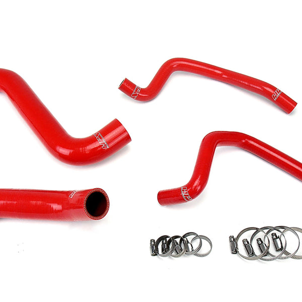 HPS Performance High Temp Reinforced Silicone Radiator and Heater Coolant Hose Kit Red 57-1810-RED