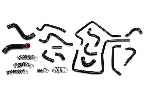 HPS Performance High Temp Reinforced Silicone Radiator Heater and Ancillary Coolant Hose Kit Black 57-1812-BLK