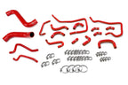 HPS Performance Silicone Radiator Heater and Ancillary Coolant Hose Kit Red 57-1813-RED