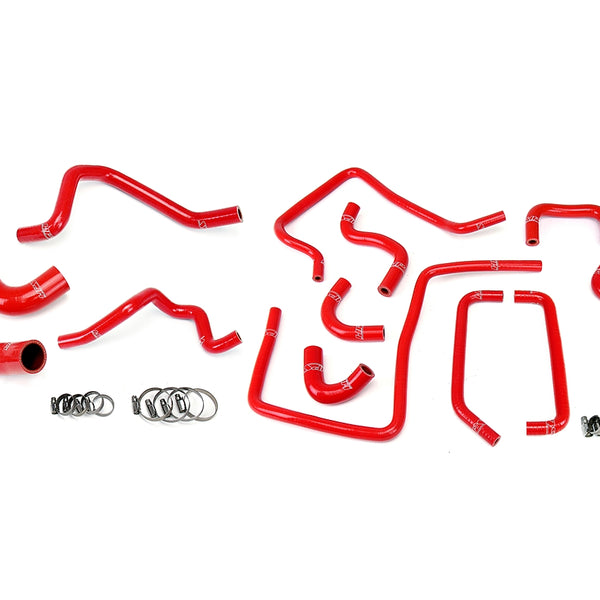 HPS Performance High Temp Reinforced Silicone Radiator Heater and Ancillary Coolant Hose Kit Red 57-1814-RED