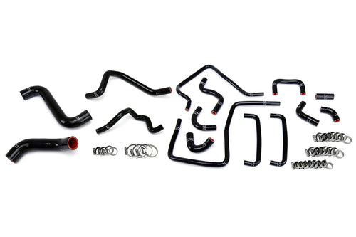 HPS Performance High Temp Reinforced Silicone Radiator Heater and Ancillary Coolant Hose Kit Black 57-1815-BLK