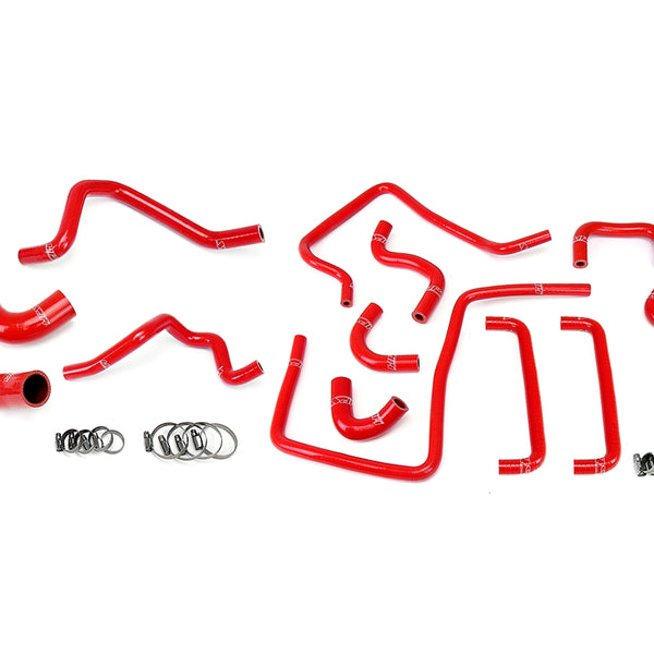 HPS Performance High Temp Reinforced Silicone Radiator Heater and Ancillary Coolant Hose Kit Red 57-1815-RED