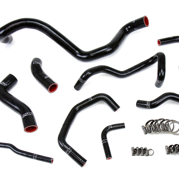 HPS Performance High Temp Reinforced Silicone Radiator Coolant Hose Kit Black 57-1838-BLK