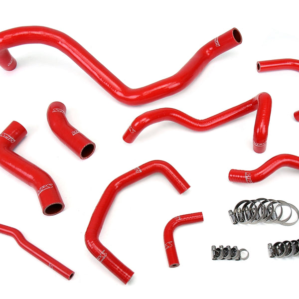 HPS Performance High Temp Reinforced Silicone Radiator Coolant Hose Kit Red 57-1838-RED