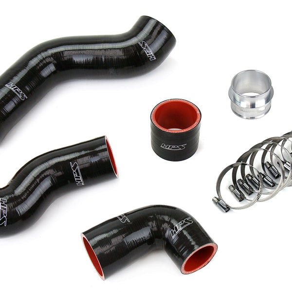HPS Performance High Temp Reinforced Silicone Intercooler Hose Boots Kit Black 57-1845-BLK