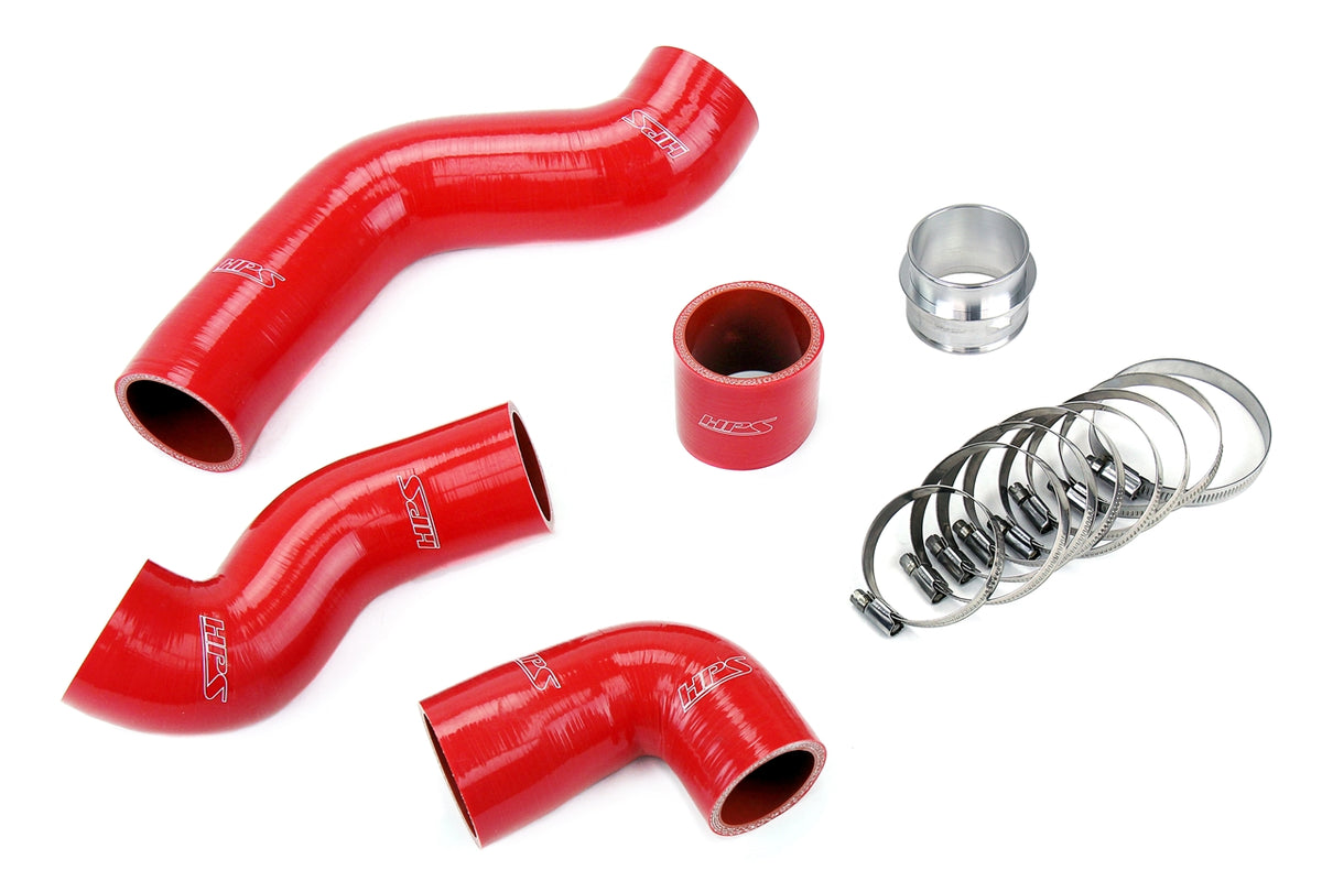 HPS Performance High Temp Reinforced Silicone Intercooler Hose Boots Kit Red 57-1845-RED