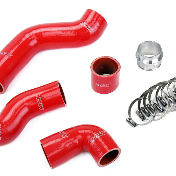 HPS Performance High Temp Reinforced Silicone Intercooler Hose Boots Kit Red 57-1845-RED