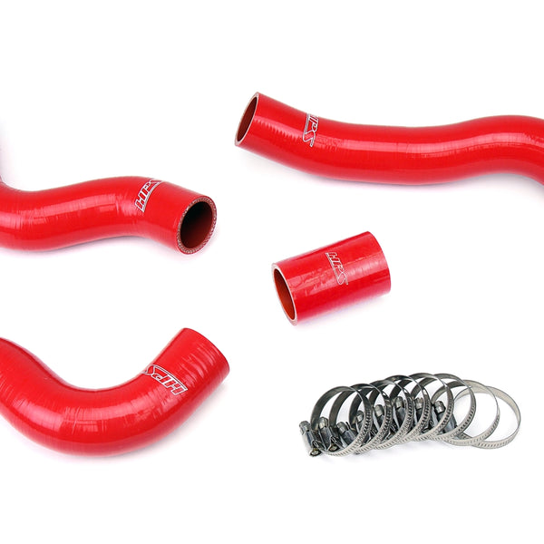 HPS Performance High Temp Reinforced Silicone Radiator Coolant Hose Kit Red 57-1847-RED