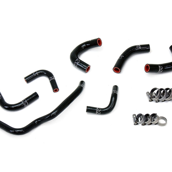 HPS Performance High Temp Reinforced Silicone Oil Cooler and Throttle Body Coolant Hose Kit Black 57-1857-BLK