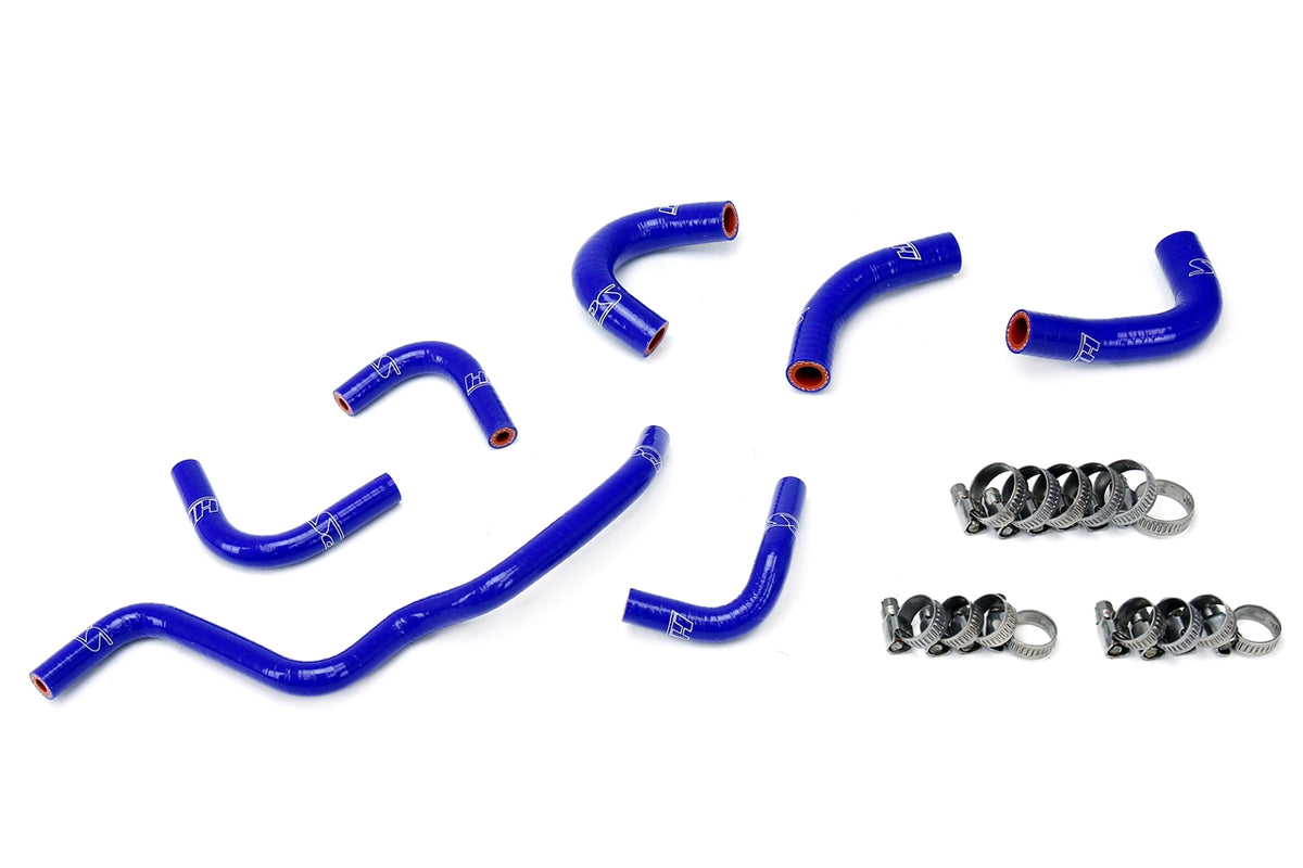 HPS Performance High Temp Reinforced Silicone Oil Cooler and Throttle Body Coolant Hose Kit Blue 57-1857-BLUE