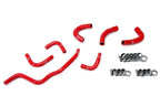 HPS Performance High Temp Reinforced Silicone Oil Cooler and Throttle Body Coolant Hose Kit Red 57-1857-RED