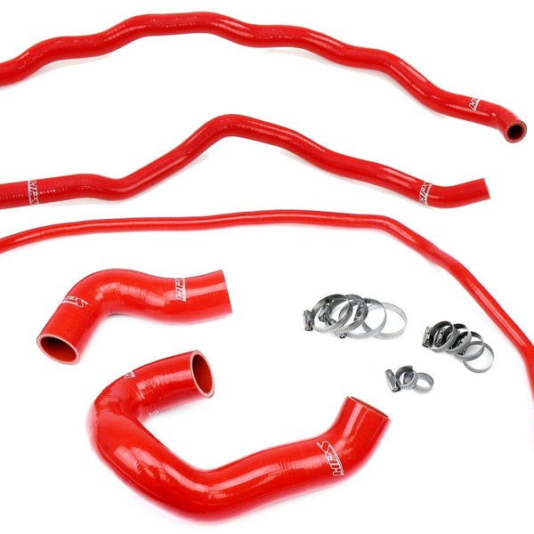 HPS Performance High Temp Reinforced Silicone Radiator and Heater Coolant Hose Kit Red 57-1860-RED