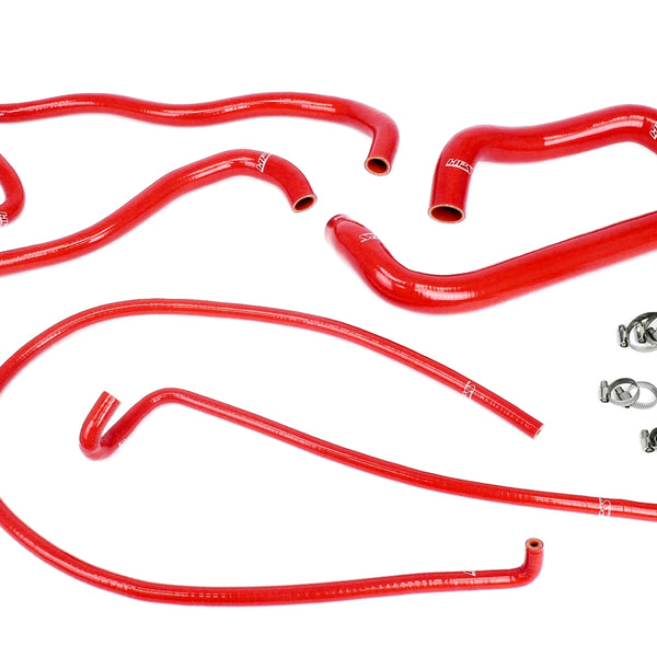 HPS Performance High Temp Reinforced Silicone Radiator Coolant Hose Kit Red 57-1861-RED