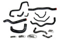 HPS Performance High Temp Reinforced Silicone Radiator oil cooler ancillary Coolant Hose Kit Black 57-1876-BLK