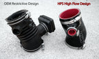 HPS Performance High Temp Reinforced Silicone Air Intake Hose Kit, Black, 57-1880-BLK