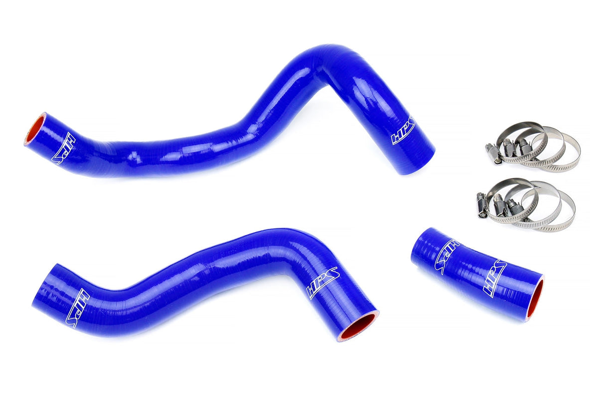 HPS Performance High Temp Reinforced Silicone Radiator Coolant Hose Kit Blue 57-1886-BLUE
