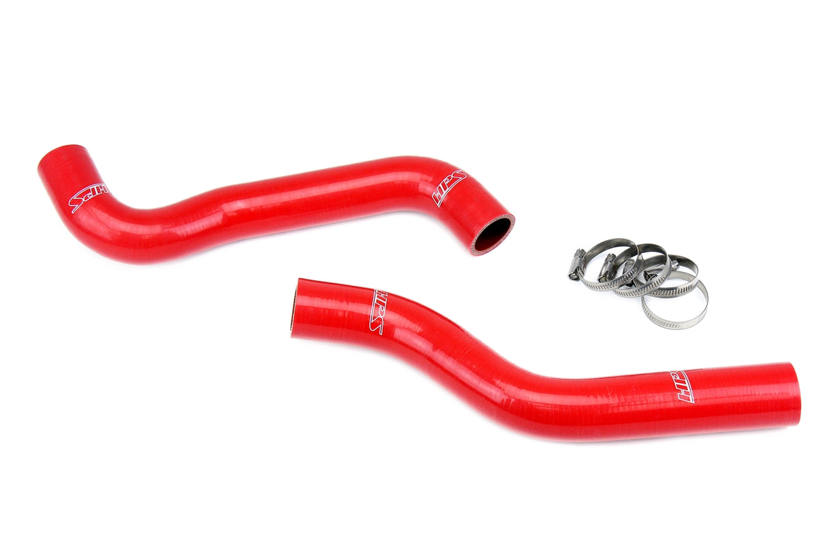 HPS Performance High Temp Reinforced Silicone Radiator Coolant Hose Kit Red 57-1887-RED
