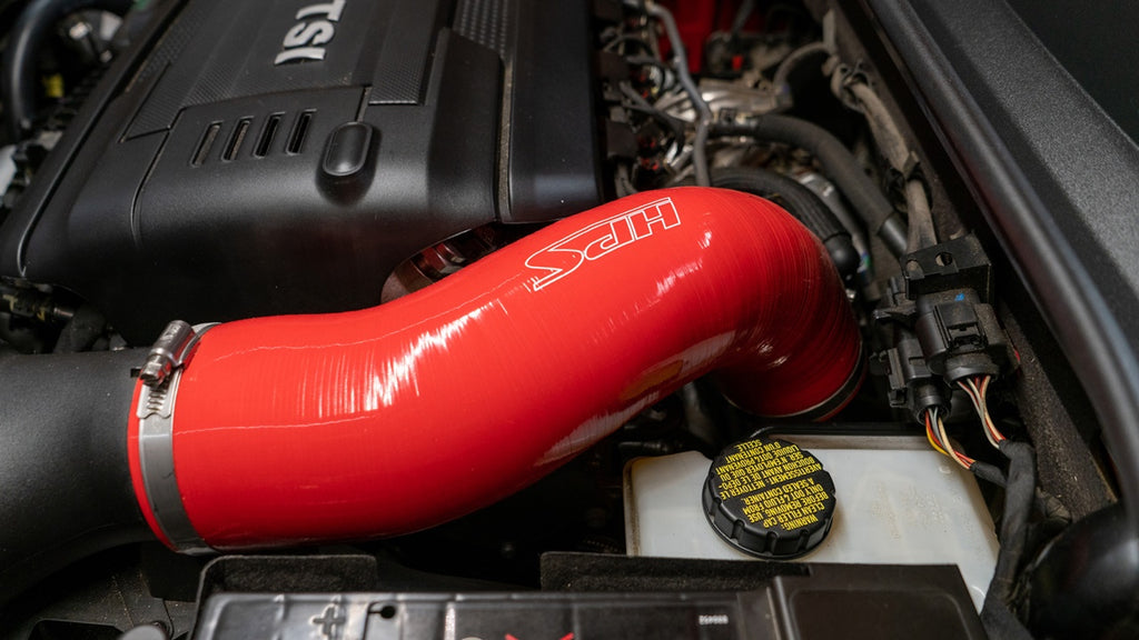 HPS Performance High Temp Reinforced Silicone Air Intake Hose Kit, Red, 57-1922-RED
