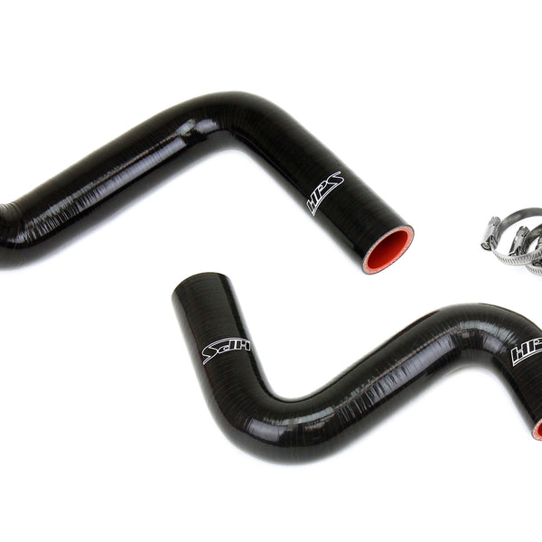 HPS Silicone Radiator Hose Kit Nissan 1989-1998 240SX with LS Swap LS1 water pump 9 o'clock thermostat KA24DE radiator Black 57-1955-BLK