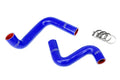 HPS Silicone Radiator Hose Kit Nissan 1989-1998 240SX with LS Swap LS1 water pump 9 o'clock thermostat KA24DE radiator Blue 57-1955-BLUE