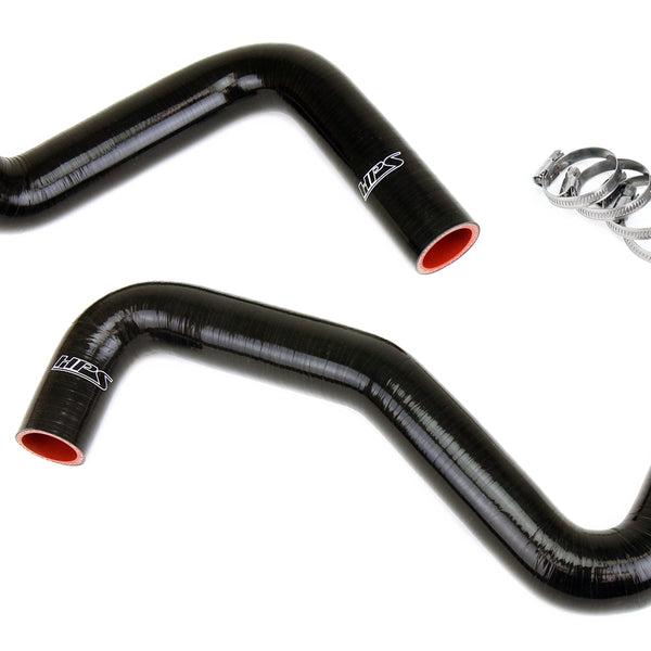 HPS Silicone Radiator Hose Kit Nissan 1989-1998 240SX with LS Swap LS1 water pump 9 o'clock thermostat SR20DET radiator Black 57-1956-BLK