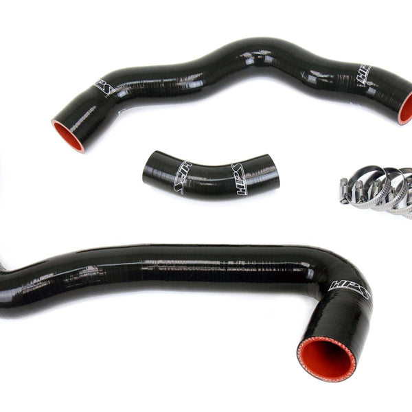 HPS Performance High Temp Reinforced Silicone Radiator Coolant Hose Kit Black 57-1970-BLK