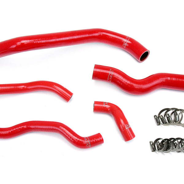 HPS Performance High Temp Reinforced Silicone Radiator and Heater Coolant Hose Kit Red 57-1973-RED