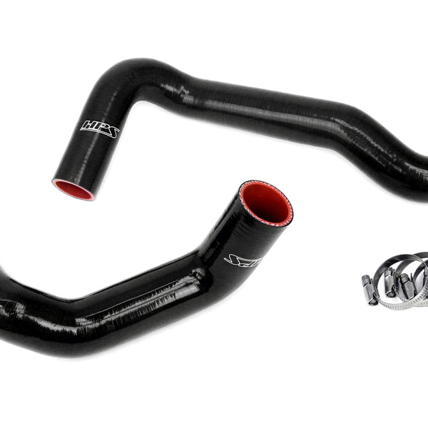 HPS Silicone Radiator Hose Kit Nissan 1989-1998 240SX with LS Swap LS3/LS7 water pump 8 o'clock thermostat KA24DE radiator Black 57-1991-BLK