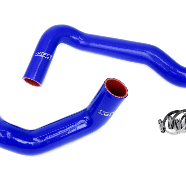 HPS Silicone Radiator Hose Kit Nissan 1989-1998 240SX with LS Swap LS3/LS7 water pump 8 o'clock thermostat KA24DE radiator Blue 57-1991-BLUE