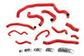 HPS Performance High Temp Reinforced Silicone Radiator Heater Water Pump and Expansion Tank Coolant Hose Kit Red 57-1995-RED