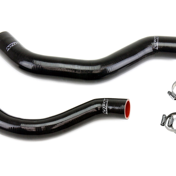 HPS Performance High Temp Reinforced Silicone Radiator Coolant Hose Kit Black 57-2001-BLK