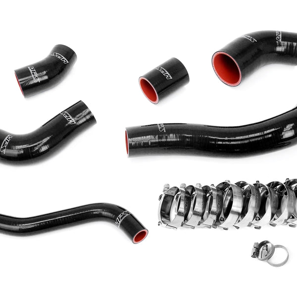 HPS Performance High Temp Reinforced Silicone Intercooler Hose Boots Kit Black 57-2003-BLK