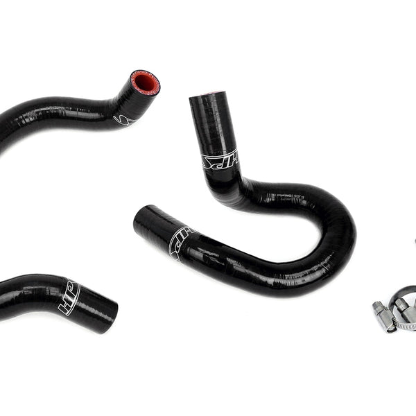 HPS Performance High Temp Reinforced Silicone Radiator and Heater Coolant Hose Kit Black 57-2022-BLK