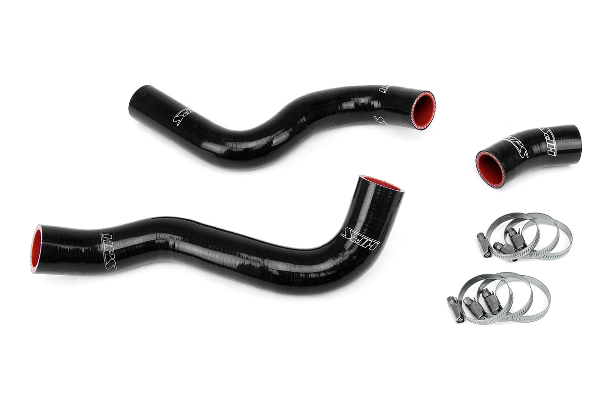HPS Performance High Temp Reinforced Silicone Radiator Coolant Hose Kit Black 57-2055-BLK