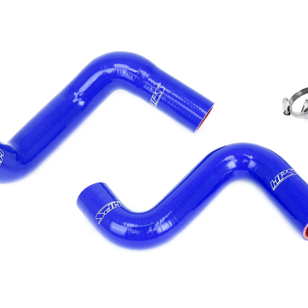 HPS Silicone Radiator Hose Kit Nissan 1989-1998 240SX with LS Swap LS1 water pump 8 o'clock thermostat KA24DE radiator Blue 57-2057-BLUE