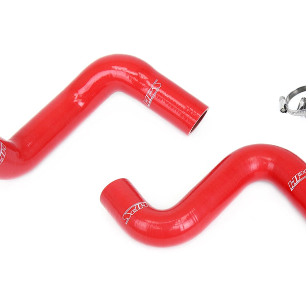 HPS Silicone Radiator Hose Kit Nissan 1989-1998 240SX with LS Swap LS1 water pump 8 o'clock thermostat KA24DE radiator Red 57-2057-RED