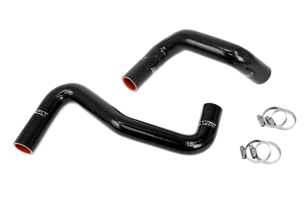 HPS Silicone Radiator Hose Kit Nissan 1989-1998 240SX with LS Swap LS1 water pump 8 o'clock thermostat SR20DET radiator Black 57-2058-BLK