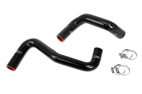 HPS Silicone Radiator Hose Kit Nissan 1989-1998 240SX with LS Swap LS1 water pump 8 o'clock thermostat SR20DET radiator Black 57-2058-BLK