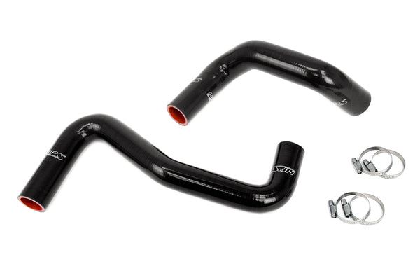HPS Silicone Radiator Hose Kit Nissan 1989-1998 240SX with LS Swap LS1 water pump 8 o'clock thermostat SR20DET radiator Black 57-2058-BLK